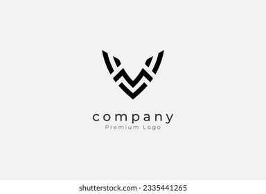 Abstract Initial letter MV or VM monogram Logo Design, letter MV with modern and minimalist style logo design  inspiration, vector illustration