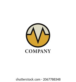 Abstract initial letter MW or WM logo in brown color isolated in white background applied for business and finance logo design inspiration also suitable for the brand or company that has the same name