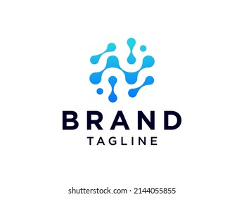Abstract Initial Letter N Logo. Blue  Geometric Shape Origami Style isolated on White Background. Use for Business and Branding Logos.Flat Vector Logo Design Template Element.