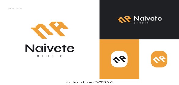 Abstract Initial Letter N and A Logo Design. NA Logo for Business and Technology Brand