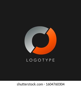 Abstract Initial Letter O logo icon vector design concept.