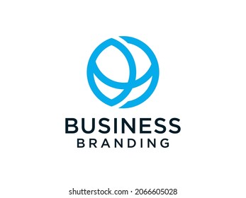 Abstract Initial Letter O Logo. Blue Circular Waves Style. Usable for Business and Technology Logos. Flat Vector Logo Design Template Element.
