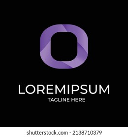 Resumen Letra inicial O Elemento de plantilla de diseño de logotipo de vectores de logotipo