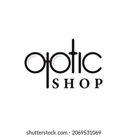Abstract Initial Letter Optic Logo applied for Optic Shop logo design inspiration.