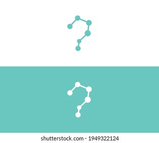 Resumen del diseño del logotipo tecnológico digital de la letra inicial P. Ilustración del logotipo del vector