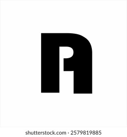 Abstract initial letter P and N logo design with the concept of the letter A.