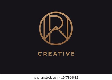 Abstract initial letter P and W logo,usable for branding and business logos, Flat Logo Design Template, vector illustration