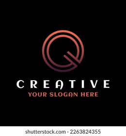 Abstract Initial Letter Q Logo. Flat Vector Logo Design Template Element. Q letter logo. q letter logo icon