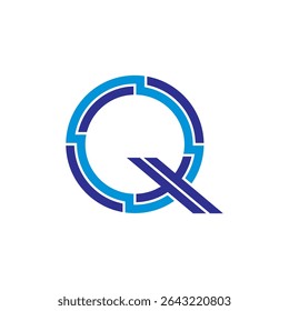 Letra inicial abstrata Q Logo