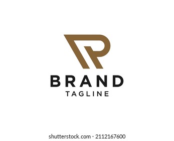 Abstract Initial Letter R Logo. Gold Geometric Line Shape Origami Style. Usable for Business and Construction Logos. Flat Vector Logo Design Template Element.
