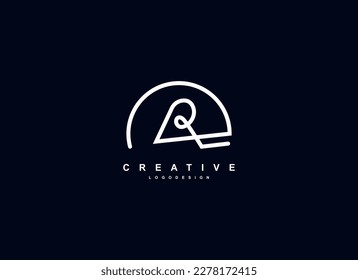 Abstract Initial Letter R Logo. Geometric Line Shapes Letter R Hand Writing Style. Suitable For Signature,  Business and Branding Logos. Flat Design Vector Template Elements