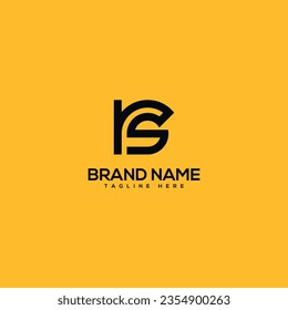 Abstrakter Anfangsbuchstabe RS SR Logo Design Vorlage - Vektorgrafik.