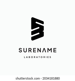 Abstract Initial Letter S B typography logo design modern logo inspiration vector icon illustration custom logo design