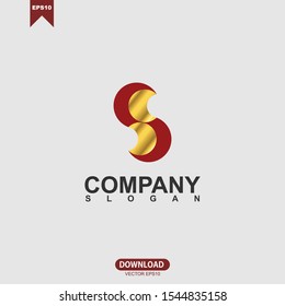 Abstract initial letter S inspiration logo vector design