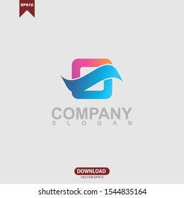 Abstract initial letter S inspiration logo vector design