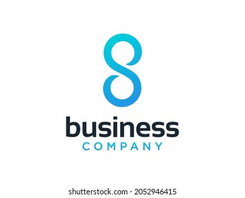 Abstract Initial Letter S Logo. on White Background. Usable for Business, Healthcare, Medical and Nature Logos. Flat Vector Logo Design Template Element.