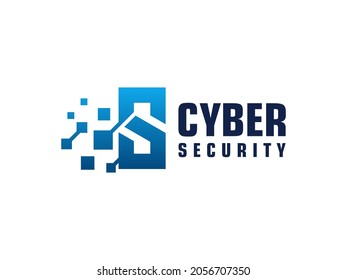 Abstract Initial Letter S Logo. Blue Circular Line with Connected Dots isolated on White Background. Usable for Business and Technology Logos. Flat Vector Logo Design Template Element.