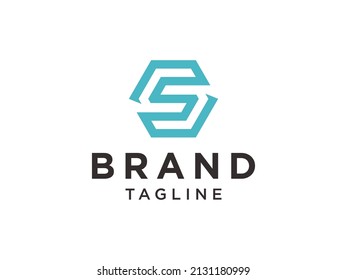 Abstract Initial Letter S Logo. White Radial Line Geometric Infinity Style isolated on White Background. Usable for Business and Technology Logos. Flat Vector Logo Design Template Element.
