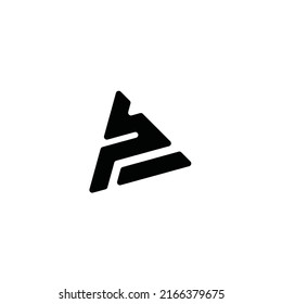 abstract initial letter S and A logo in black color isolated in white background suitable for the brand or company that has initial name SA or AS