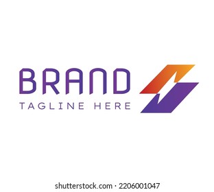 Resumen Logo de la letra inicial S y estilo de espacio negativo de Flash Bolt Energy. Diseño de señales de energía eléctrica. Identidad de la compañía de energía, fuerza, velocidad, entrega rápida.
