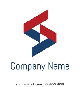 Abstract Initial Letter S Logo. S Shape Isolated Illustration
