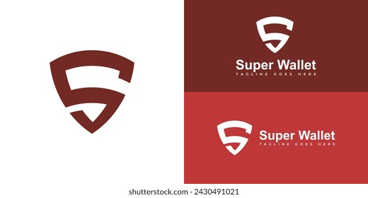 Abstract initial letter S or SS logo in red color presented with multiple white and red background colors. The logo is suitable for e-wallet brand logo design inspiration templates.
