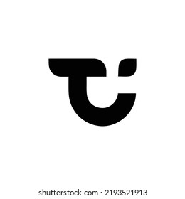 Resumen Logotipo de letra inicial T y J utilizable para logotipos empresariales y de marca, vector de logotipo de carta TJ, letras T y J conectan diseño de logotipo geométrico, letra del logotipo de TJ JT monograma moderno