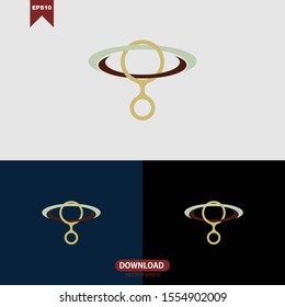 Abstract initial letter T logo vector design