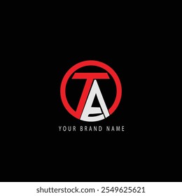 Logotipo Abstractas de las letras iniciales T y A