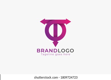 Abstract Initial Letter T and O Logo,  Circle and letter T combination, Usable for logistic and  Business  Logos, vector illustration