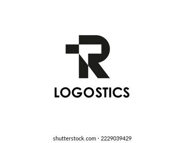 Résumé du logo T et R de la lettre initiale. Lettre TR TR TR Géométrique Grandes lignes Isolées sur Fond Blanc. Convient Aux Logos Professionnels et De Marque. Éléments du modèle vectoriel de conception à plat