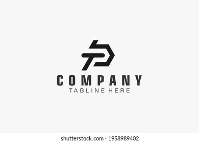 Abstract Initial Letter TB or BT Logo. Usable for Business, Technology and Branding Logos. Flat Vector Logo Design Template.