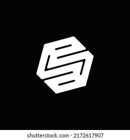 abstract initial letter TS logo in white color isolated in white background also suitable for the brands or companies that have initial name ST