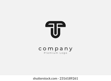 Abstract Initial letter TU monogram Logo Design, letter TU with modern and minimalist style logo design  inspiration, vector illustration