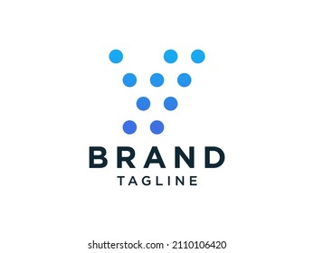 Abstract Initial Letter V Logo. Blue  Shape Geometric Lines isolated on White Background. Usable for Business and Technology Logos. Flat Vector Logo Design Template Element.