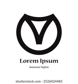Plantilla inicial Abstractas del diseño del logotipo de la letra V. Icono para negocios de lujo, elegante, simple.