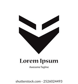 Plantilla inicial Abstractas del diseño del logotipo de la letra V. Icono para negocios de lujo, elegante, simple.