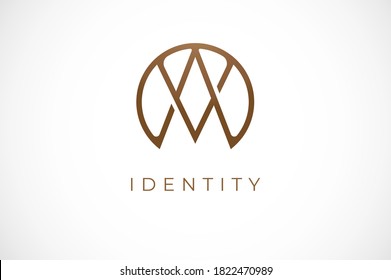 Abstract initial letter V and A logo,usable for branding and business logos, Flat Logo Design Template, vector illustration