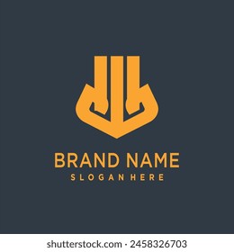 Abstract Initial Letter W Logo Identity
