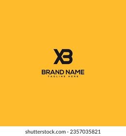 Resumen de la letra inicial Modelo de diseño del logotipo XB BX - vector.