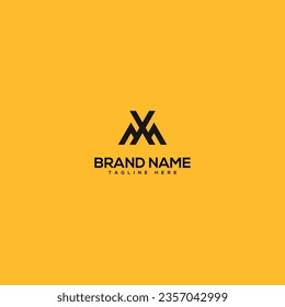 Abstrakter Anfangsbuchstabe XM MX Logo Design Vorlage - Vektorgrafik.