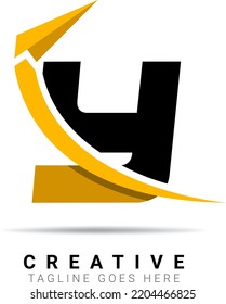 Abstract initial letter Y logo. Black and Yellow isolate on white background. Usable for a company identity, travel, Business, and Branding Logos. Flat vector logo design template element
