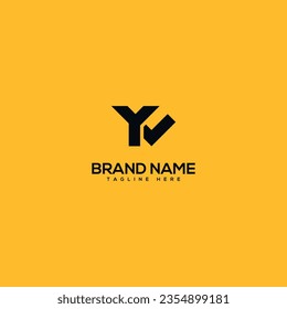Abstract initial letter YL LY logo design template - vector.