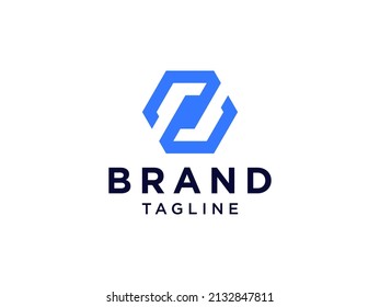 Abstract Initial Letter Z Logo. Blue Light Square Geometric Line Style isolated on White Background. Usable for Business and Branding Logos. Flat Vector Logo Design Template Element.