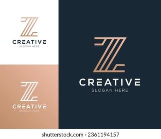 Abstract Initial letter Z logo design vector illustration