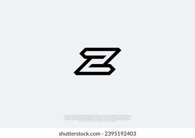 Abstract Initial Letter Z Logo. Uazsable for Business and Branding Logos. Flat Vector Logo Design Template Element.