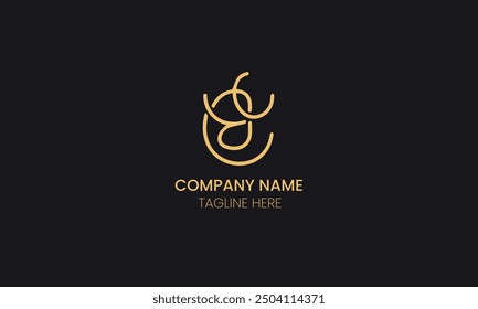 Las letras iniciales abstractas L y G en color dorado aisladas en fondo blanco y negro aplicadas para el logotipo de la empresa de gestión de activos también son adecuadas para las marcas o empresas que tienen el nombre inicial LG o GL