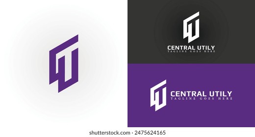 Letras iniciales Abstractas Logo NF o FN en color púrpura aislado en múltiples colores de fondo. El logotipo es adecuado para la inspiración de la ilustración del diseño del logotipo de la empresa inmobiliaria y de la propiedad Vector