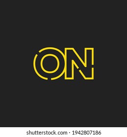 Resumen de las letras iniciales sobre el logotipo. Estilo de línea aislado. Usable para Logos de Negocios y Tecnología. Elemento de plantilla de diseño de logotipo de vectores planos.