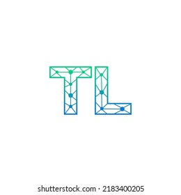 Abstract Initial Letters TL Logo. Line Style isolated. Usable for Business and Technology Logos. Flat Vector Logo Design Template Element.
